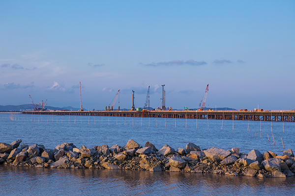 入海深110米！山河智能旋挖鉆機(jī)助建飛云江特大橋