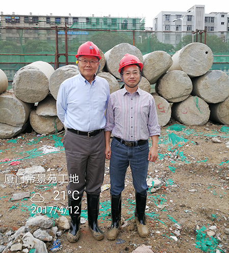 廈門(mén)項(xiàng)目再創(chuàng)入巖紀(jì)錄山河智能董事長(zhǎng)何清華親赴一線