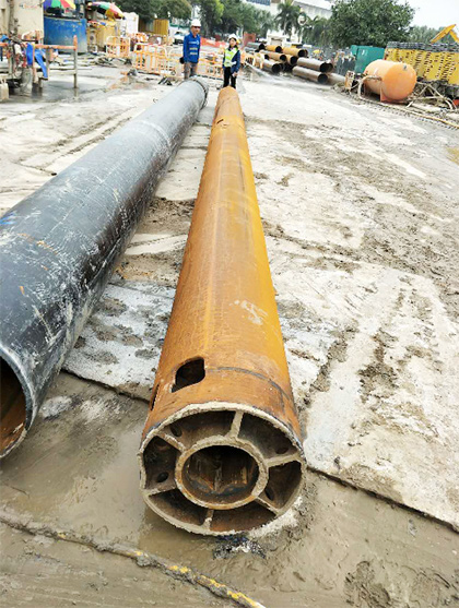 錘出一片新天地——SWDH100大直徑潛孔錘澳門施工實(shí)錄