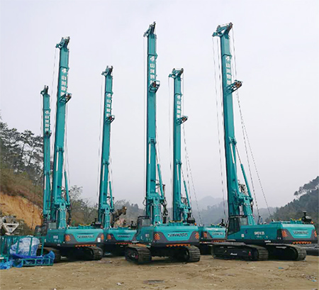 新年獻(xiàn)禮山河智能9臺(tái)SWDM25旋挖鉆機(jī)征戰(zhàn)越南