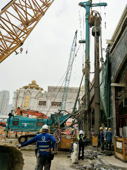 錘出一片新天地——SWDH100大直徑潛孔錘澳門施工實(shí)錄