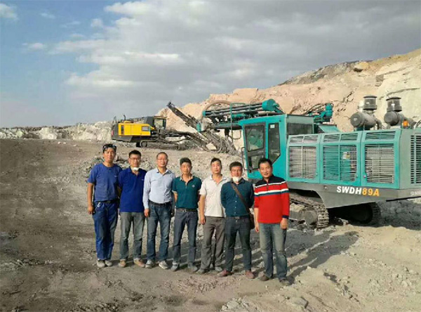 PK國際領先品牌，山河智能露天液壓鉆車再交完美答卷