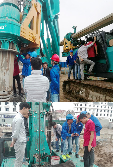 服務(wù)一線‖在越南為十臺(tái)旋挖鉆機(jī)做“保姆”的日子