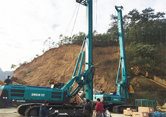 新年獻(xiàn)禮山河智能9臺(tái)SWDM25旋挖鉆機(jī)征戰(zhàn)越南