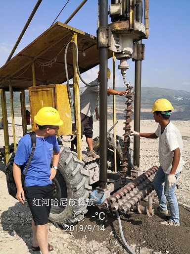 3分鐘11米！我司首臺切削螺旋鉆機交付客戶