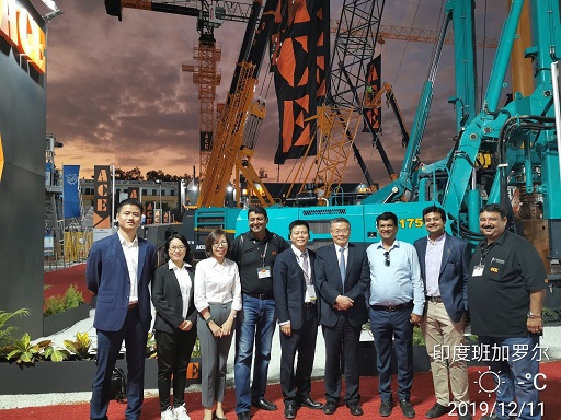 山河綠閃耀印度工程機(jī)械展