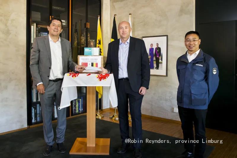 山河智能向比利時林堡省捐贈自產(chǎn)口罩