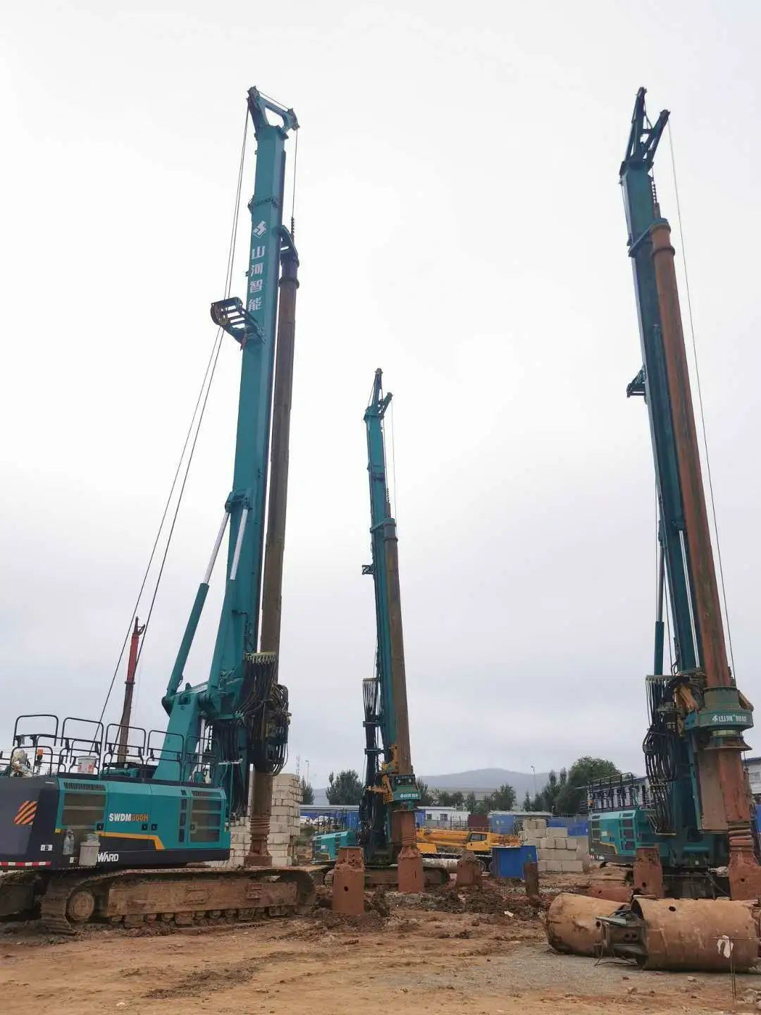效率兩倍于對手！山河智能旋挖鉆機(jī)大連揚威名