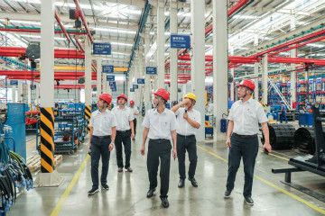 廣州工控黨建聯(lián)盟聯(lián)絡(luò)員一行到山河智能開展工作對(duì)接