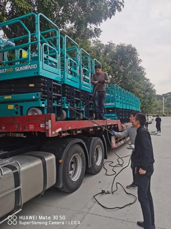 新年伊始，山河高機(jī)再次發(fā)貨華南市場(chǎng)