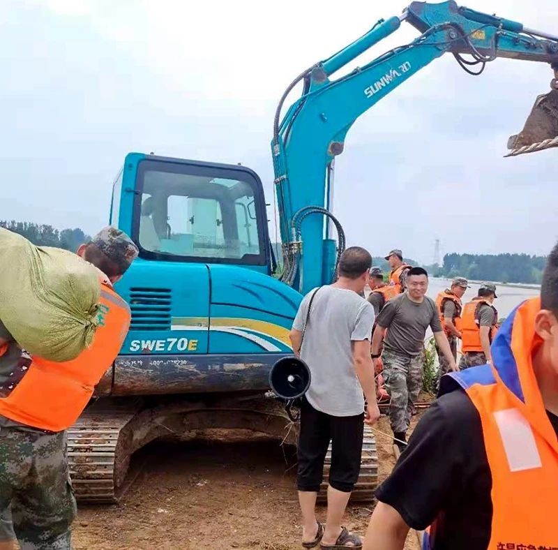 山河智能設(shè)備馳援河南，助建家園防線