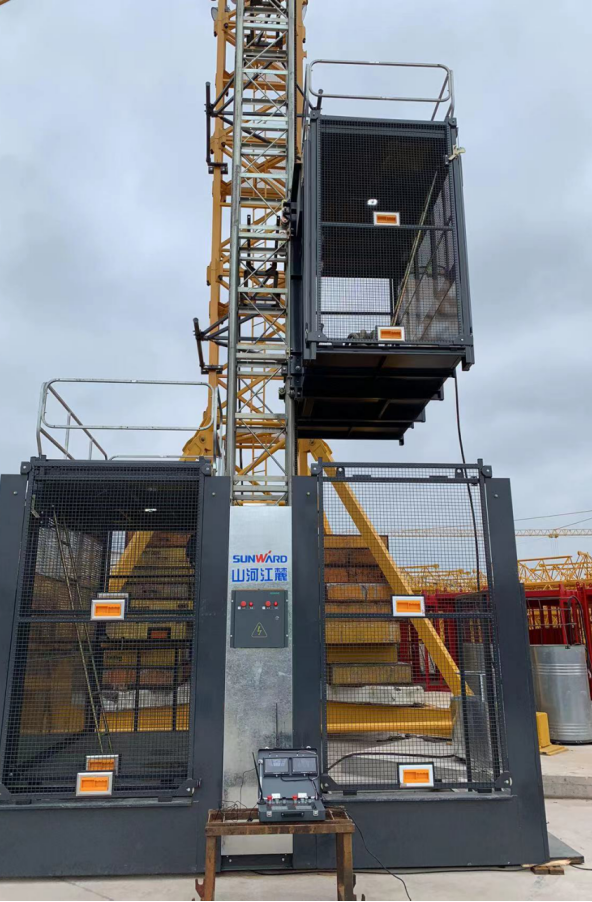 升降耗時縮短25%！山河江麓首款中速變頻施工升降機(jī)成功下線