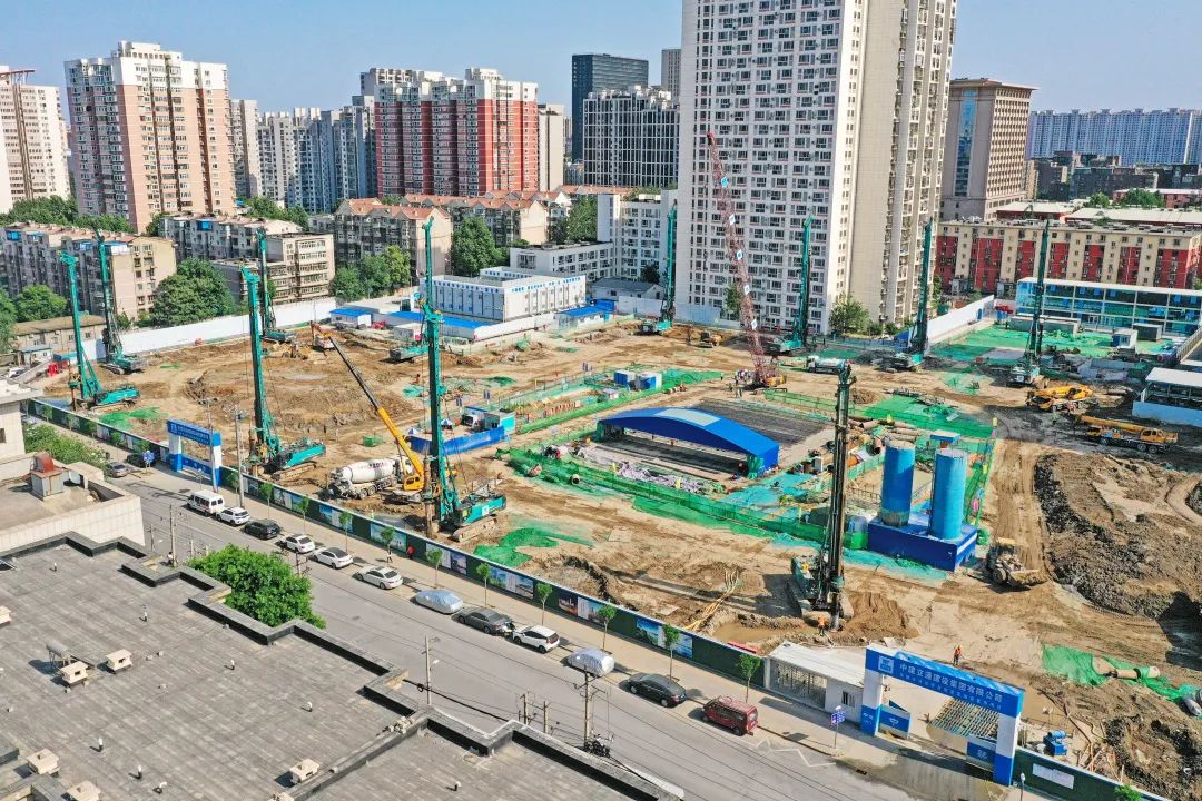 閃耀首都！山河智能旋挖鉆機集群助力民生工程