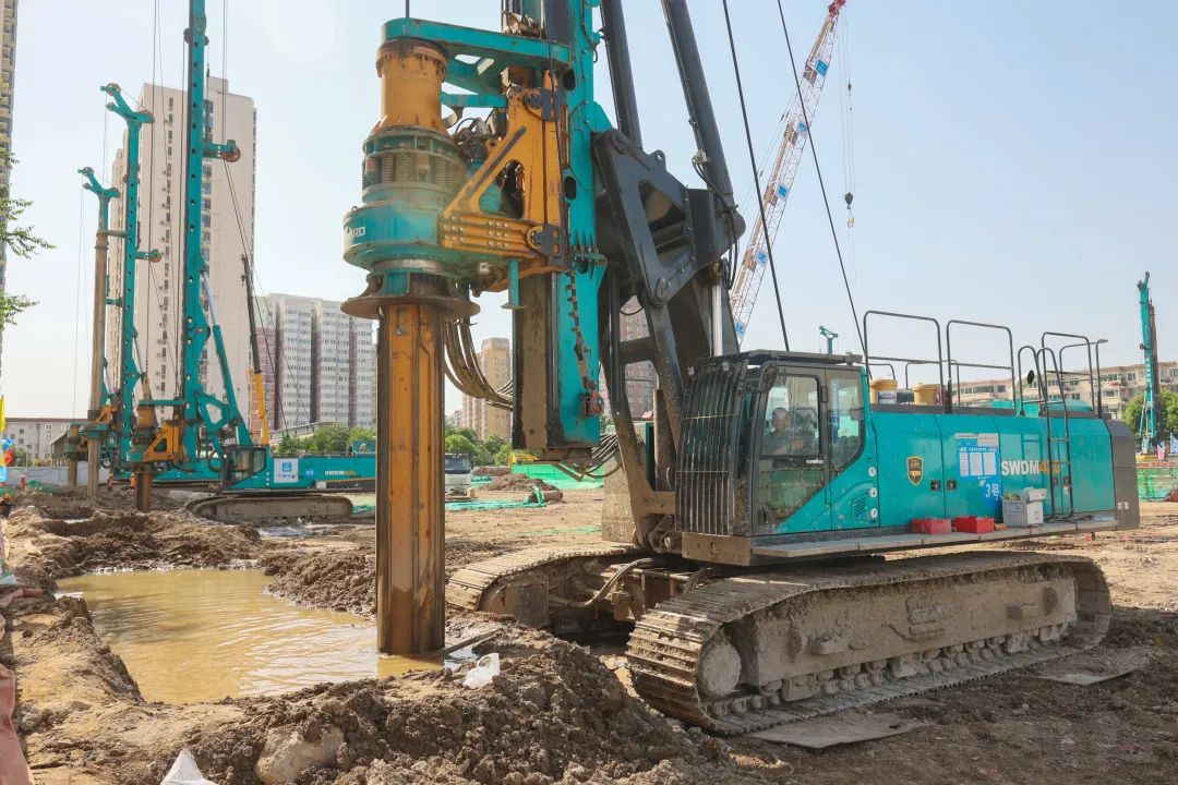 閃耀首都！山河智能旋挖鉆機集群助力民生工程