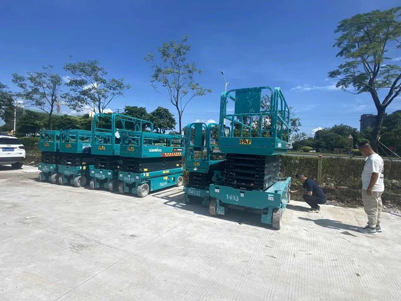 品質(zhì)山河，用心服務(wù)！山河智能高空機(jī)械服務(wù)萬(wàn)里行走進(jìn)華南