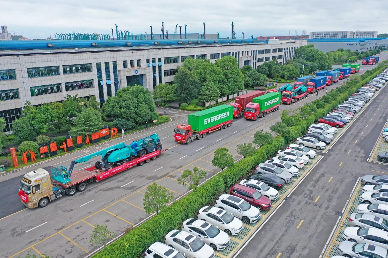 深化全球布局，加速出海步伐！山河智能高空機械設(shè)備海外訂單大型發(fā)貨儀式圓滿舉行