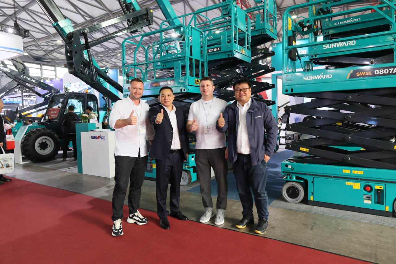 精品出擊，閃耀魔都！山河智能全系列高空機械亮相2023亞洲國際高空展