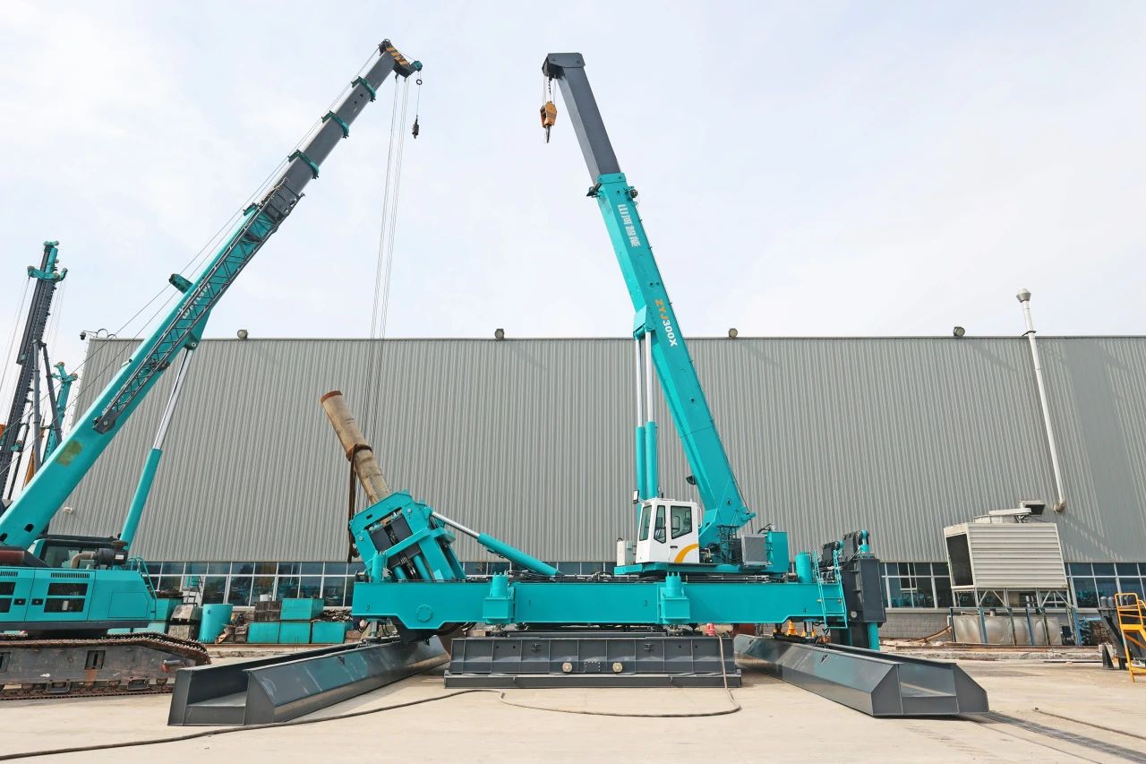 “山河綠”閃耀西子湖畔！山河智能ZYJ300X斜樁壓樁機強勢來襲