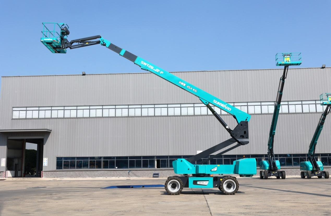 高可靠、高安全、高性能！山河智能新一代P系列電動(dòng)臂式高空作業(yè)平臺(tái)成功下線(xiàn)