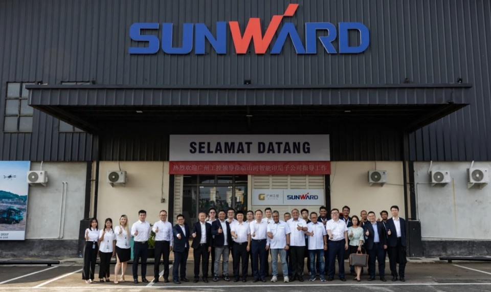 廣州工控集團黨委書記、董事長景廣軍率隊考察山河智能印尼子公司