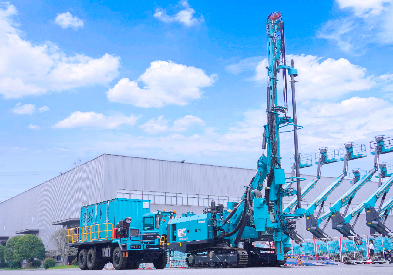 山河智能SWDE165EB電動潛孔鉆機重磅下線，開啟綠色鉆爆新時代