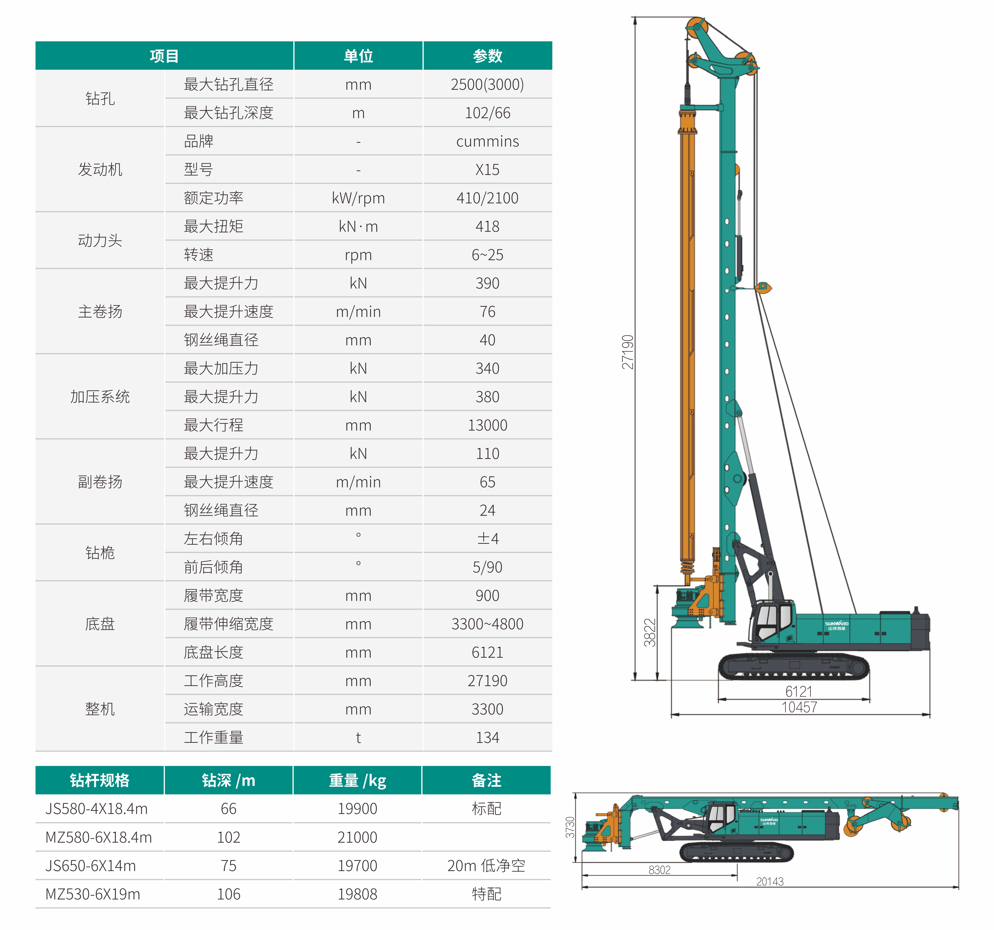 SWDM360H3 大型多功能旋挖鉆機