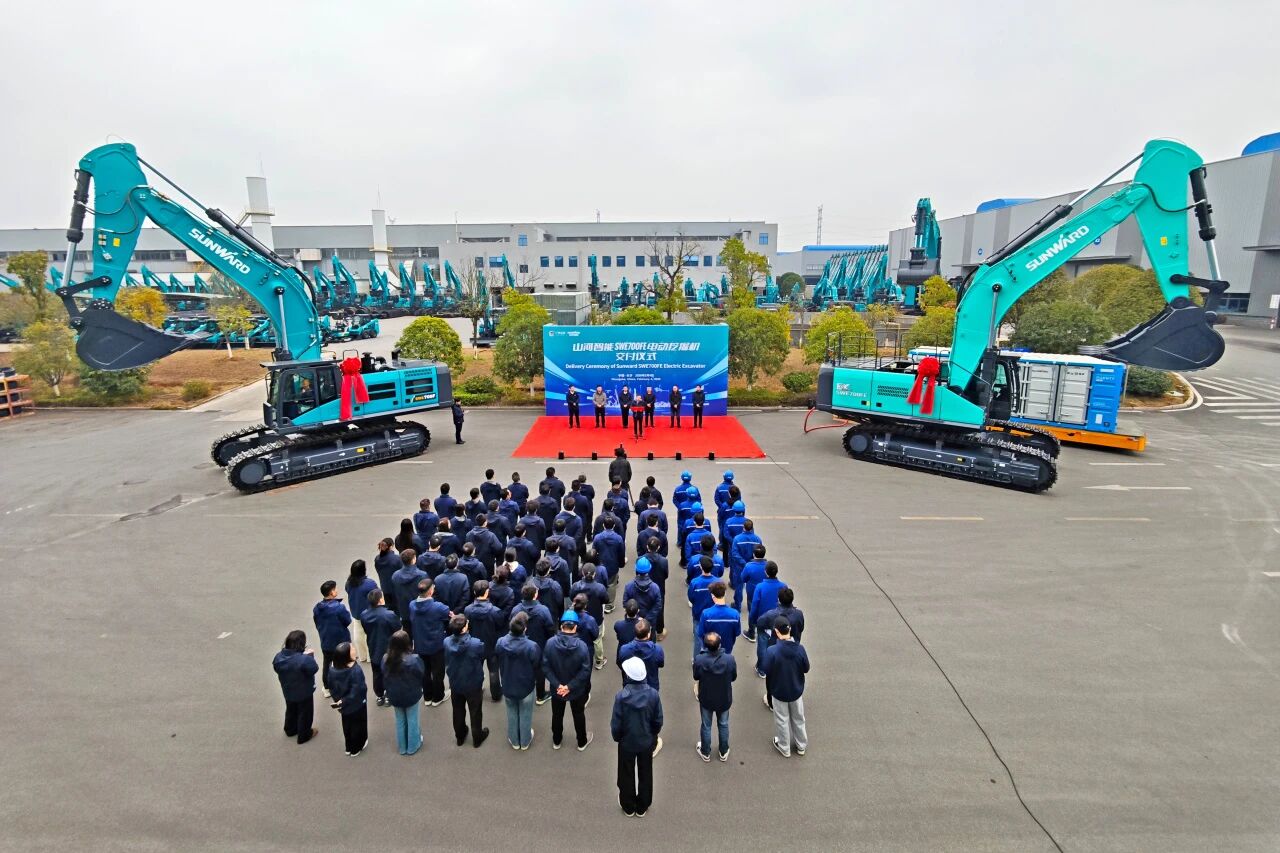 山河智能SWE700FE電動挖掘機成功交付，助力打造綠色智慧礦山